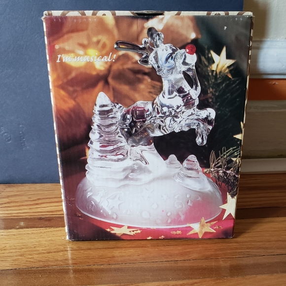 Rudolph the red-nosed reindeer musical figurine